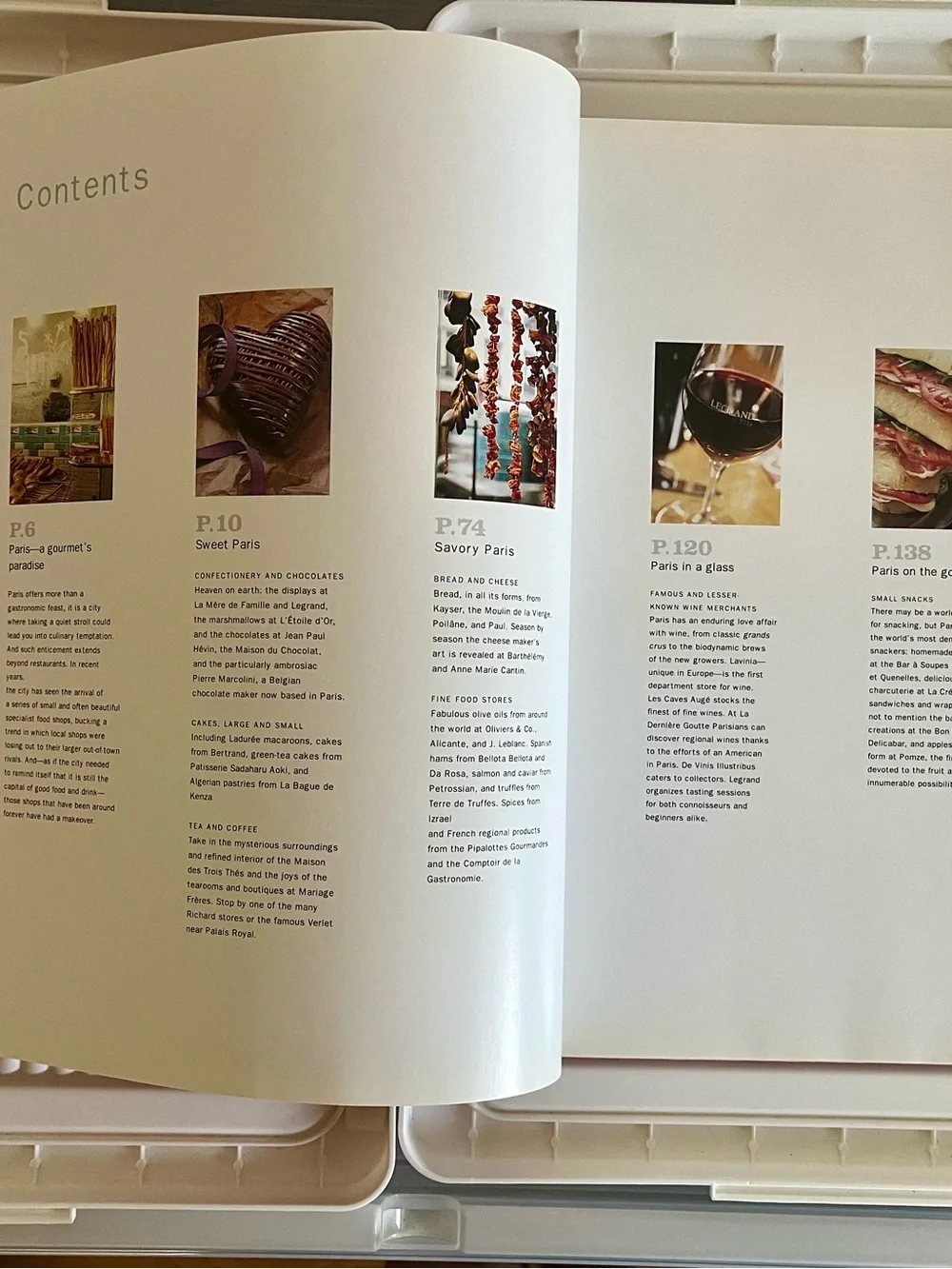 *Vintage* Gourmet Shops of Paris book— Brown & White Parisian Bakes
